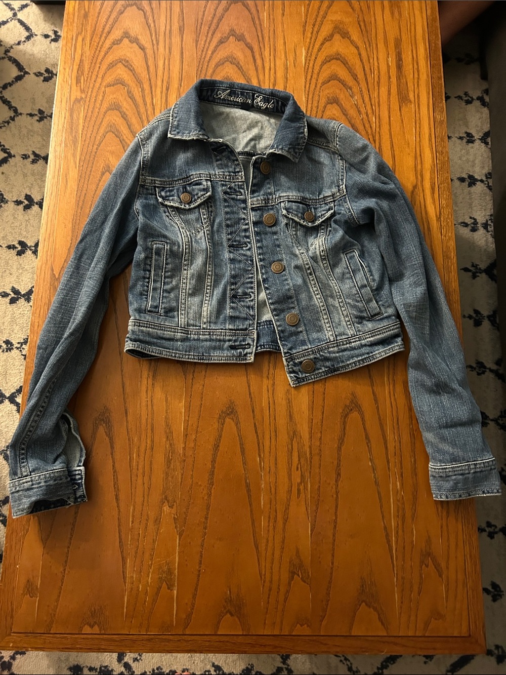 American Eagle Outfitters Light Blue Denim Jacket